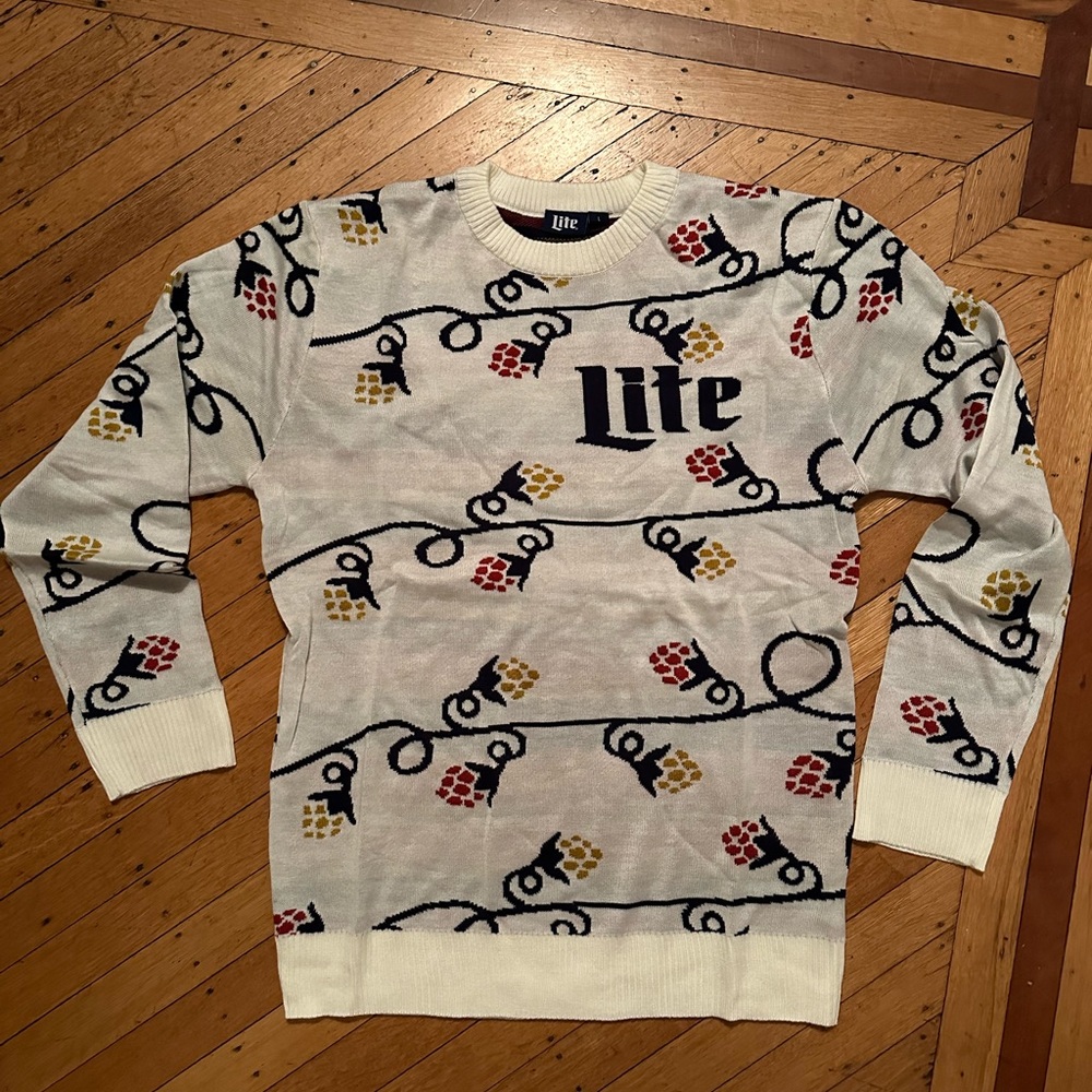 Miller Lite Ugly Christmas Sweater